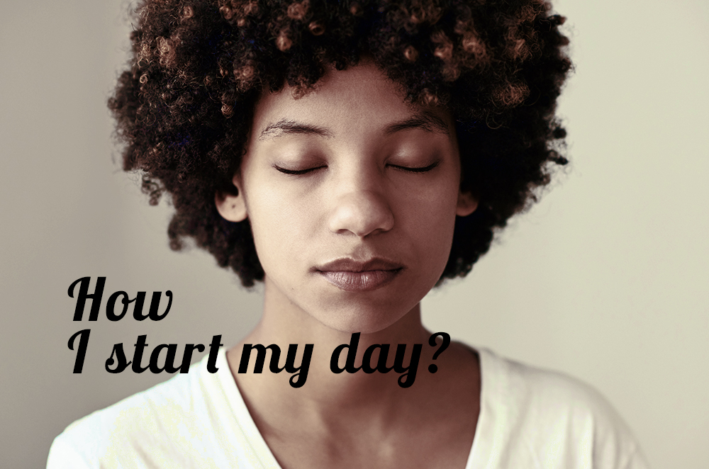 woman speaking about starting a day