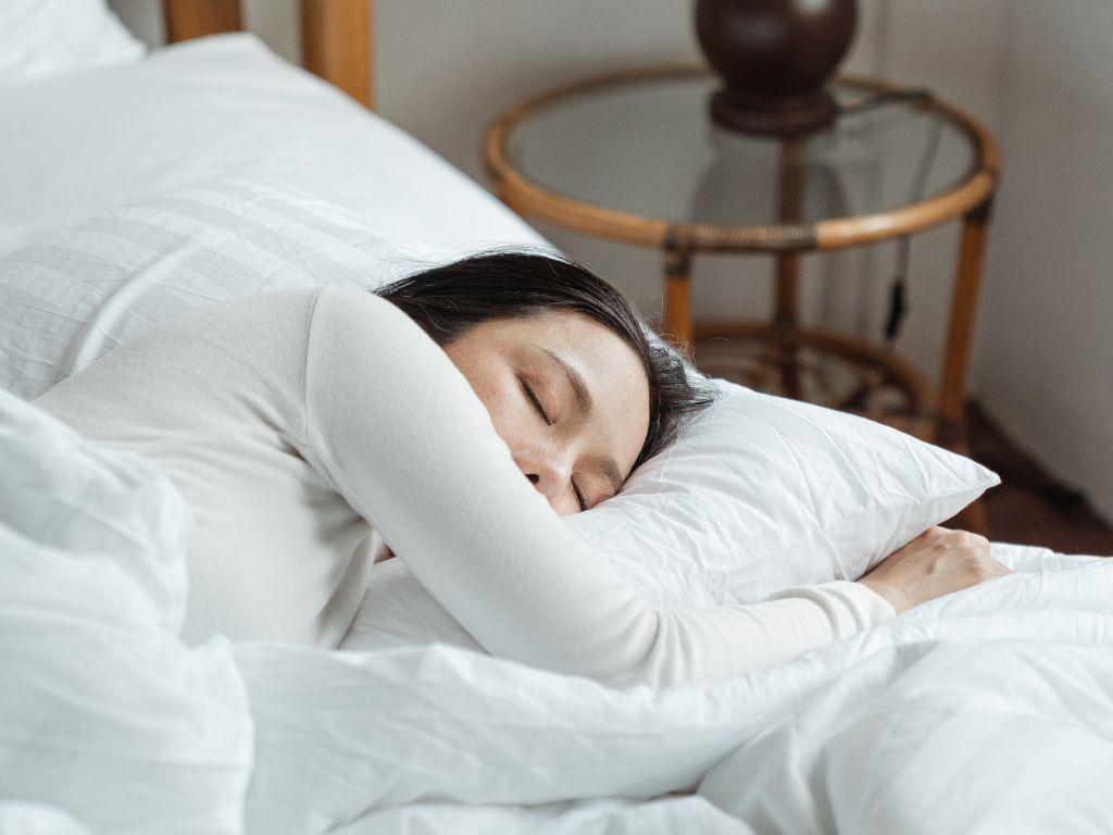 An image of a woman having a good sleep