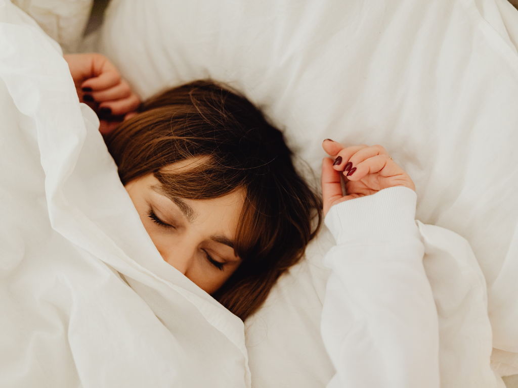 An image of a woman having a good sleep
